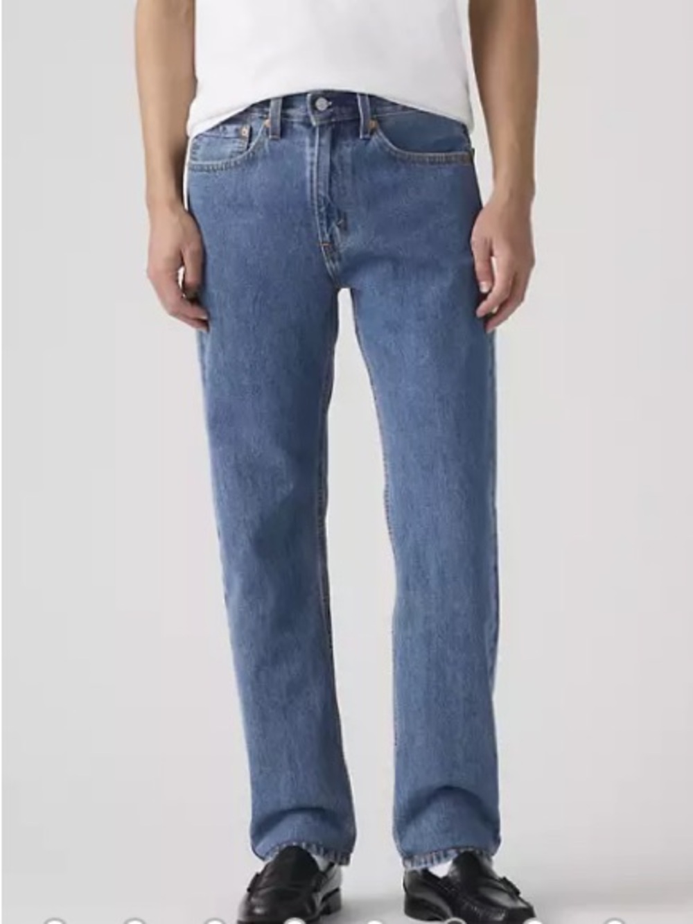 Vintage 1996 Levi's 505 Orange Tab Reg Fit Straight Leg Jeans USA Made 36 x 36 - Picture 2 of 13